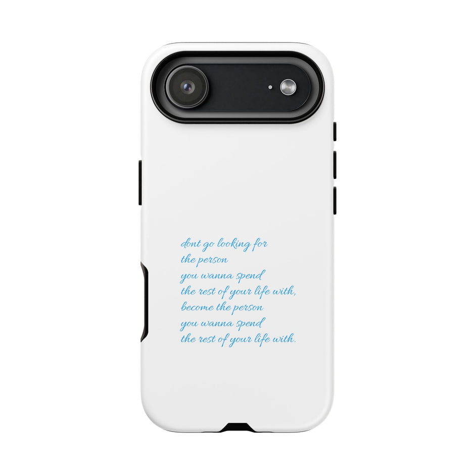 Tough Case “Don’t go looking for the person…”