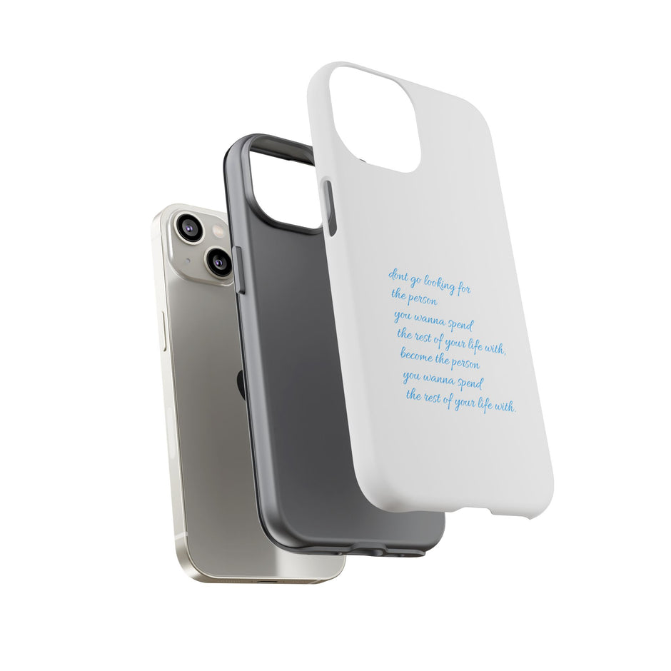 Tough Case “Don’t go looking for the person…”