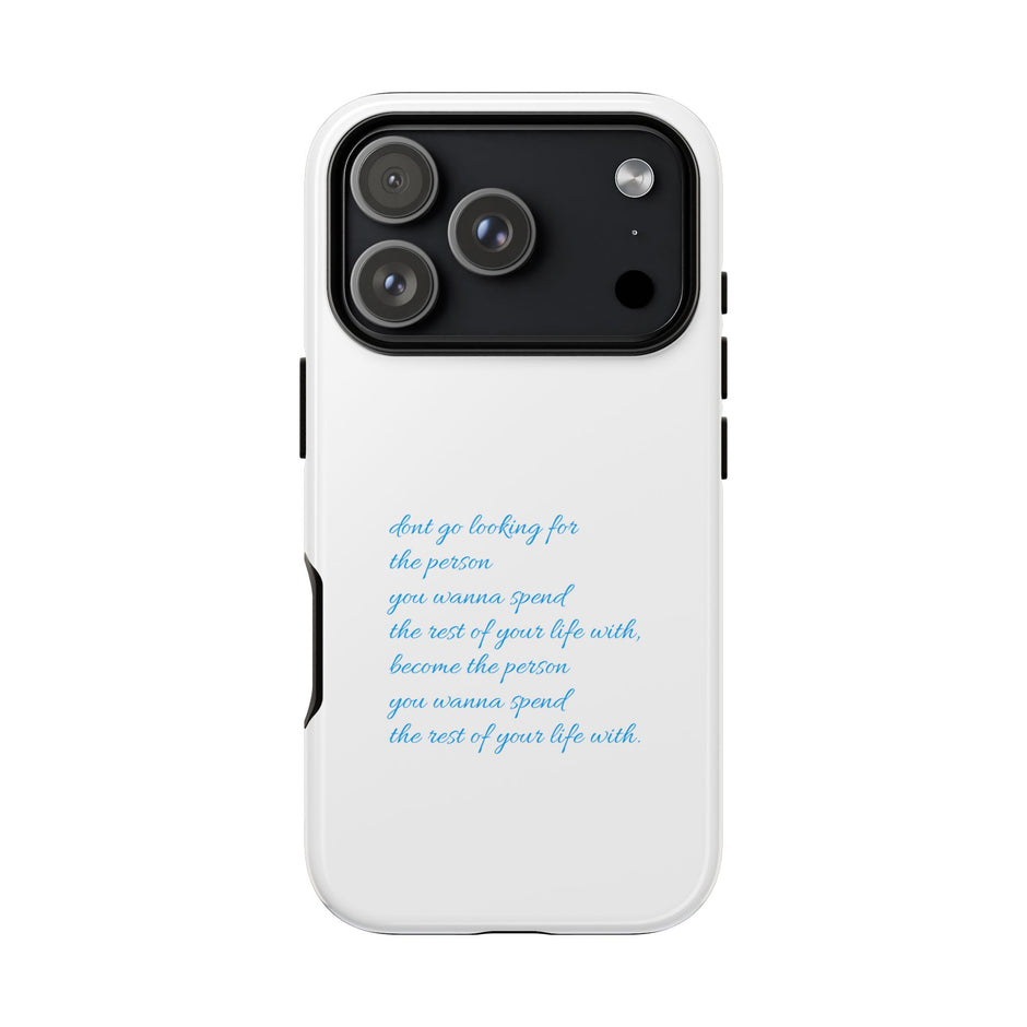 Tough Case “Don’t go looking for the person…”